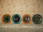Настенные тарелки .образцы старинных Испикских тарелок 17-18 го века (мои работы)